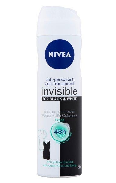 Nivea deo spray n�i 150ml Invisible Black&White Fresh